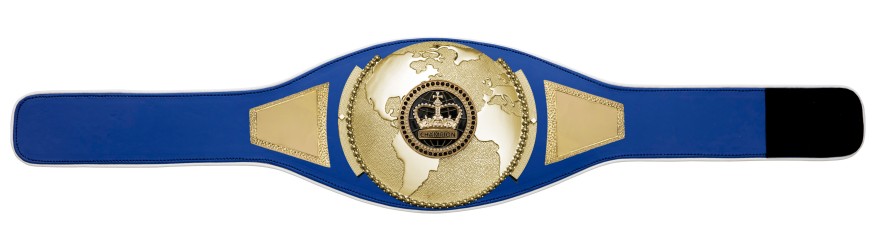 CHAMPIONSHIP BELT PROGLOBE/G/BLKGEMG - AVAILABLE IN 6+ COLOURS